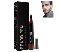 Beard Filler Pen With Fork Tip,Beard Pencil Filler For Men,Natural Enhancer To Fill, Shape And Define, Waterproof & Long Lasting,Easy B-eard Pen Liner,Shaping And Enhancing,Natural Look,(Brown)