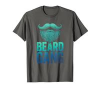 Beard Gang - Funny Beard Lovers Styling Beards T-Shirt, Men, Asphalt Grey, 3X-Large