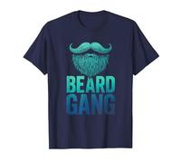 Beard Gang - Funny Beard Lovers Styling Beards T-Shirt, Men, Navy Blue, 5X-Large