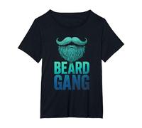 Beard Gang - Funny Beard Lovers Styling Beards T-Shirt, Women's Plus, Black, 6X