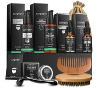 Beard Grooming Kit, Gifts for Men, Beard Kit Set with Beard Oil, Balm, Wash, Brush, Comb & More, Mens Gifts for Dad Him Boyfriend Husband Man, Birthday Gifts for Men
