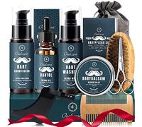 Beard Grooming Kit for Men, 10-in-1 Gifts for Men Care Beard Oil & Shampoo | Conditioner, Balm, Birthday Valentines Fathers Day Gifts, Secret Santa Stocking Fillers Christmas Mens Gifts for Him Dad