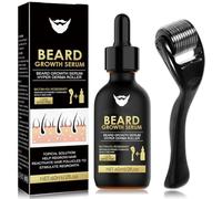 Beard Growth Kit - Beard Growth Oil - Beard Care Kit for Men - With Beard Derma Roller - Beard Kit For for Beard Rapid Growth and Thickening -Gifts For Men Dad Father