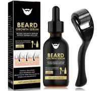 Beard Growth Kit with Derma Roller, Beard Care & Grooming Kit for Men - Bea-rd Growth Oil, Bea-rd Care Set for Rapid Grow/th & Thickening - Gifts for Men, Dad, Father
