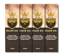 Beard Growth Oil for Men - By My Beard, 30ml - Hydrating Beard Oil for Fast Beard Growth, Hair Strengthening, and Skin Nourishment - Ideal for Daily Beard Grooming-Pack of 4