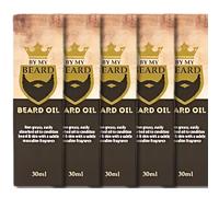 Beard Growth Oil for Men - By My Beard, 30ml - Hydrating Beard Oil for Fast Beard Growth, Hair Strengthening, and Skin Nourishment - Ideal for Daily Beard Grooming-Pack of 5