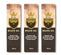 Beard Growth Oil for Men - By My Beard, 30ml - Hydrating Beard Oil for Fast Beard Growth, Hair Strengthening, and Skin Nourishment - Ideal for Daily Beard Grooming-Pack of 3