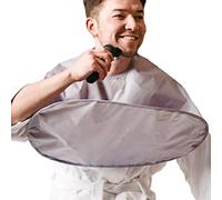 Beard Hair Catcher - Professional Shaving Bib, Lightweight Breathable Fabric, Adjustable Non-Slip Neck Strap | Non-Stick Smooth for Home, Travel, Apartment