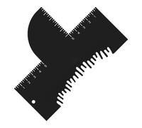 Beard Hairline Shaping Guide - Enhancement Contouring Card With Scale | Barber Stencil Tool For Men Women | Styling Trimming Shaving Outline Template | Facial Hair Grooming Aid For Home Salon And Prof