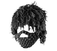 Beard Hat - Punk Knit Winter Headwear Warm Dress Hat Cosplay Costume Accessories Comfortable Winter Gear | Beard Hat for Travel, Festivals, Men, Women, Photographers, Costume Parties