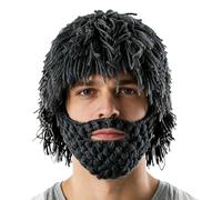 Beard Hat - Punk Knitted Warm Headdress - Holiday Cosplay Beanie | for Women Men Photographers Event Planners Content Creators Festivals Costume Parties Masquerade Carnival