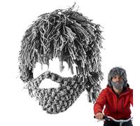 Beard Hat, Winter Knit Punk Hat | Festive Cosplay Hat - For Cosplay Lovers, Content Creators, Carnival, Parties and Events