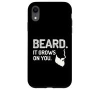 Beard It Grows On You Grooming Humor For Men Case for iPhone XR