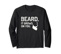 Beard It Grows On You Grooming Humor for Men Long Sleeve T-Shirt
