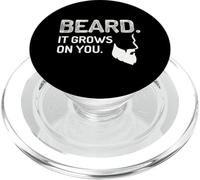 Beard It Grows On You Grooming Humor For Men PopSockets PopGrip for MagSafe