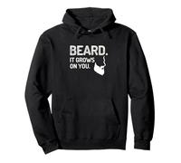 Beard It Grows On You Grooming Humor For Men Pullover Hoodie