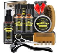 Beard Kit,Beard Growth Care Grooming Kit w/Beard Wash/Shampoo,2 Pack Beard Growth Oil,Beard Balm,Beard Brush,Beard Comb,Scissors,Best Beard Mens Gifts for Men Dad Him Christmas