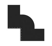 Beard Line Up And Hairlines Enhancements Card With Curved And Straight Lines Reusable Stencil For Precise Styling Hair Liner Card