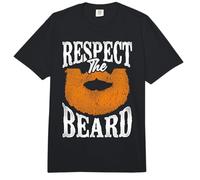 Beard Lover Bearded Man Ginger Beard Respect The Beard Comfort Colors Adult Heavyweight T-Shirt