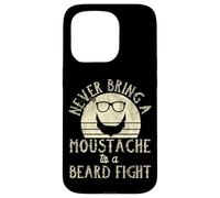 Beard Lover Bearded Man Never Bring A Mustache To A Beard Case for iPhone 15 Pro