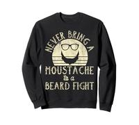 Beard Lover Bearded Man Never Bring A Mustache To A Beard Sweatshirt