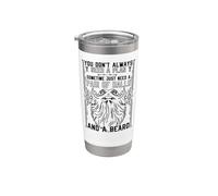 Beard Lover Bearded Man You Don't Always Need A Plan Stainless Steel Insulated Tumbler
