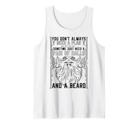 Beard Lover Bearded Man You Don't Always Need A Plan Tank Top