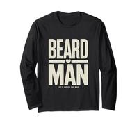 Beard Man Let's Lower The Bar Funny Humor Long Sleeve T-Shirt