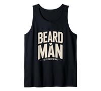 Beard Man Let's Lower The Bar Funny Humor Tank Top