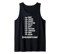 Beard Measurement Chart Length Funny Beard Growth Chart Tank Top