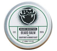 Beard Monsters Beard Balm For Men 50ml | Mens Leave In Beard Conditioner | Natural Beard Care (Grapefruit and Orange Blast)