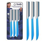 Beard Mustache Straight Edge Razor - Mens Beards Edgers Trimmer Shaping Tool Blade Men Eyebrow Shaper Straight Mustaches Edger Angles Replacement Travel Razors Disposable Stainless Steel Straightener