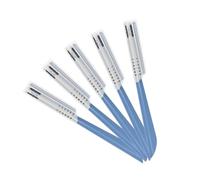 Beard Mustache Straight Edge Razors, Men's Beards Edgers Trimmer Shaping Tool, Eyebrow Shaper with Stainless Steel Blade for Women&Men Grooming/Styling (Blue, 5 Pcs)