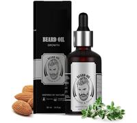 Beard Oil for Growing Beard Faster with Almond & Thyme, Natural, Best Beard Growth Oil for Men, Nourishes & Strengthens Uneven Patchy Beard - 30ML