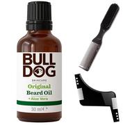 Beard Oil for Men & Beard Brush kit - Promote Healthy Beard Growth with Premium Bulldog Grooming Essentials
