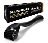 Beard Roller 1.5 mm - 540 Titanium Derma-Roller for Beard and Hair Growth, Micro Needle Roller for Face, Scalp and Body, Titanium Needles for Men and Women - Scar Roller with Anti Ageing Effect