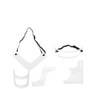 Beard Shaper & Grooming Kit, 5PCS White Beard Template for Precise Goatee, Mustache, Sideburns Line Up Hair Styling Tool with Symmetric & Curve Cut Guides for Men