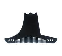 Beard Shaper Multifunctional Curved Cheek Meckline Sideways Styling Template with Side Comb Flexible Symmetrical Precise Luminous Discs Stencils Guide for Men