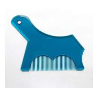 Beard Shaper Tool Transparent Styling Template for Precise Trimming Grooming Guide Men Facial Hair Mustache Goatee Sideburns Symmetric Lines Reusable Durable Comb Stencil Easy (Blue)