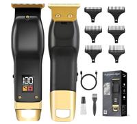 Beard Trimmer for Men, Cordless Hair Clippers for Men with 6 Guards