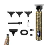 Beard Trimmer for Men, Cordless Hair Clippers & T-Blade Trimmer, Professional Grooming Kit with Zero Gapped Shaver, USB Rechargeable, LCD Display, Barber Set Gifts for Men