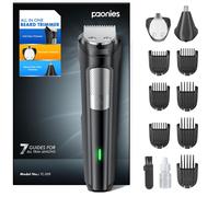 Beard Trimmer Hair Clippers Men, Nose & Ear Trimmer, 13 Piece Set, Black