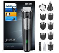 Beard Trimmer Hair Clippers Men, Nose & Ear Trimmer, 9-in-1 Body Groomer Men Kit, Cordless Rechargeable Hair Clippers with 7 Limit Combs, Stainless