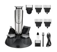 Beard Trimmer Kit for Men Full Set, Electric Hair Clipper Kit, Mens Shaver and Beard Trimmer, 1 to 12 mm Length Setting, 5 in 1 Trimmer for Beard, Hair, Ear, Nose, Intimate Area
