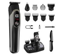 Beard Trimmer Men Rechargeable All-in-One Style Kit, Shaving Kit with 16-in-1 Trimmer for Beard, Nose & Ear, Body, Manscaping, Hair Clippers & More, Holiday Gifts for Men