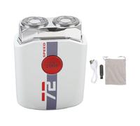 Beard Trimmer Zinc Alloy with Double Washable Heads, Portable & Fully Automatic, 800mAh Battery - Fast, Quiet Grooming for Beard, Hair & Body