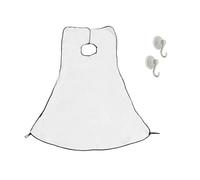 Beard Trimming Apron Catcher Bib for Men Styling Shaving Catch Your Beard In Minutes Without The Mess White
