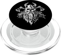 Beard Viking Warrior Skeleton Skull Axe Cell Phone Case Gift PopSockets Grip and Stand for Phones and Tablets PopSockets PopGrip for MagSafe