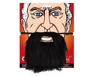 Beard With Moustache Wizard Pirate Medieval King Knight - Brown