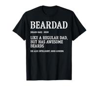 Beardad Definition Funny Bearded Dad Fathers Day Beard Humor T-Shirt